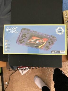 R36H Blue Handheld Game Console - Portable Gaming